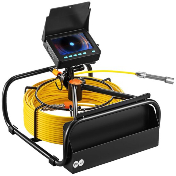 Camera inspectie endoscop Profesional Monitor color 4.3&rdquo Lungime 30 m IP68 6 x Led 3x Zoom Timp de lucru baterie 6-8 h 