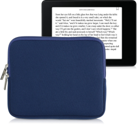 Husa universala pentru eBook Reader de 7 inch Kwmobile Albastru Textil 57397.17 