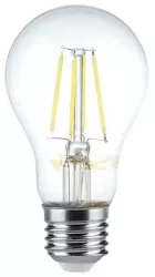 Bec A60 E27 FILAMENT LED 12W 1521lm 6500K alb rece V-tac SKU-217460 