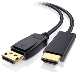 Cablu DisplayPort tata - HDMI tata 10m 1080p aurit KPO-10023 Cabletech 
