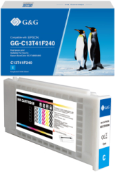 Cartus Premium G&G Epson T41F2 Cyan C13T41F240 pentru SureColor SC T3400 T3400N T3405 T3405N T5400 T5400M MFP T5405 