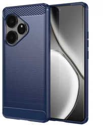 Husa pentru Realme GT 6 / GT 6T - Techsuit Carbon Silicone - Blue 