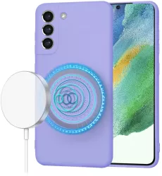 Husa pentru Samsung Galaxy S21 FE 5G - Techsuit SoftFlex MagSafe - Light Purple 