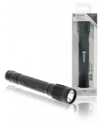 Lanterna cu carcasa din aluminiu neagra LED 10W Baterie tip C R14 Konig 