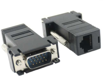 Set adaptor VGA tata la VGA tata prin cablu RJ45 2buc maxim 20m 