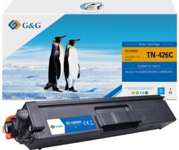 Toner Premium G&G 6.5K Brother TN 426 Cyan TN-426C TN426C pentru HL L8360CDW MFC L8900CDW 