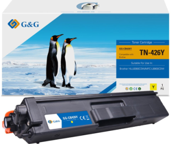 Toner Premium G&G 6.5K Brother TN 426 Yellow TN-426Y TN426Y pentru HL L8360CDW MFC L8900CDW 