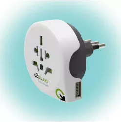 Adaptor calatorii World to Italy +USB AUSTRALIA CHINA IT UK CH BRAZIL USA EURO Q2 1.100190 