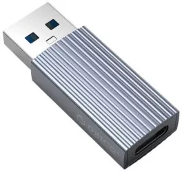 Adaptor USB-A tata - USB Type C mama gri aluminiu Orico AH-AC10-GY 41x17x8.4 mm
