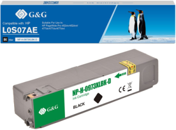 Cartus Premium G&G 100 new 10K HP 973X Black L0S07AE HP973X pentru PageWide Pro 452dw 452dwt MFP 477dw 477dwt P57750dw 