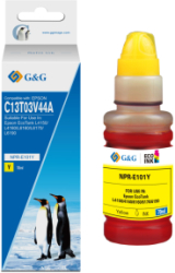 Flacon cerneala Premium G&G Epson 101 Yellow C13T03V44A pentru EcoTank L4150 L4160 L4260 L14150 L6160 L6170 L6190 L6260 L6270 L6276 