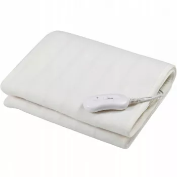 Pad electric pentru pat Esperanza EHB002 150x80 60W 2 nivele lavabil protectie la supraincalzire alb 