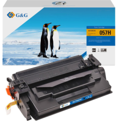 Toner Premium G&G fara chip 10K Canon 057H Black 3010C002 CRG-057H CRG057H pentru i SENSYS LBP 223dw 226dw 228x MF 443dw 445dw 446x 