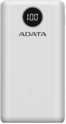 Acumulator extern Micro-USB 2 x USB Type-C Quick Charge 3.0 PD 18W 3A 20000mAh Digital Display - Adata AP20000QCD-DGT-CWH - White 