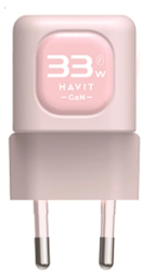 Acumulator pentru Priza 33W USB Type-C - Havit UC230 EU - Pink 