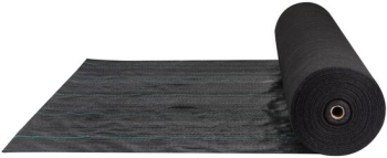 Folie antiburuieni polipropilena tesuta neagra Latime 1.5 m Lungime 76.2 m 142 g/m 