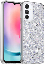 Husa pentru Samsung Galaxy A16 4G / A16 5G - Techsuit Sparkly Glitter - White 