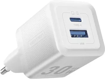 Incarcator GaN Type-C USB PD30W Dual Fast Charging - Vention FEQW0-EU - White 