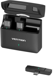 Microfon Lavariera Wireless Type-C ANC set 2 - Vention NCAB0 - Black 