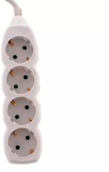 Prelungitor Well 4 prize 1.5m cablu 3x1.5mmp 3500W 16A alb EXTS-4S1.5M/02-WL 