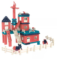 Set constuctii Flippy Casa si curte 251 piese Multicolor 