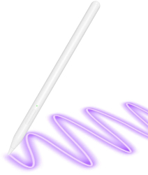 Stylus Pen pentru Tableta Bluetooth Type-C 130mAh Palm Rejection Tilt Pressure Sense - Techsuit V15 - White 