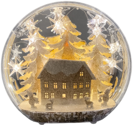 Decoratiuni de Craciun - 16 LED-uri - cabana 