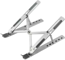 Suport Laptop Pliabil din Aluminiu cu Reglaj pe 6 Nivele de Inaltime si Unghi &ndash Design Portabil Anti-Alunecare Anti-Zgarieturi Culo 