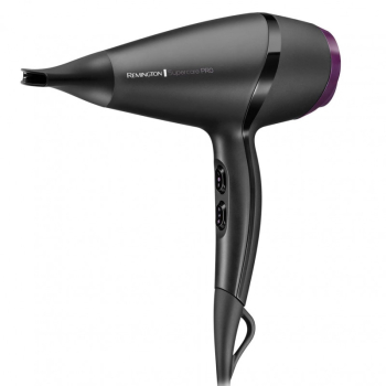Uscator de par Remington AC7100 Pro 2100 2100W 3 temperaturi 2 viteze motor AC grila de ionizare ceramica negru/violet 