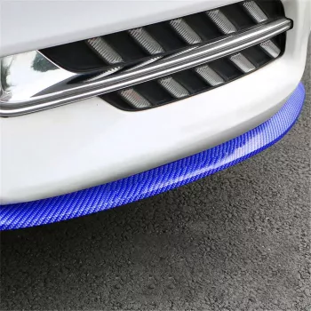 Protectie spoiler prelungire bara fata/spate din cauciuc culoare CARBON Albastru 