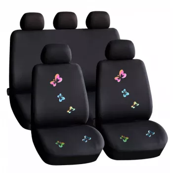 Set huse scaun auto ieftine Universale 9 piese model BUTTERFLY 