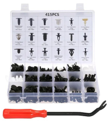 Set 416 piese cleme fixare clipsuri auto cu instrument de demontare 
