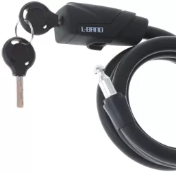 Antifurt bicicleta Dispozitiv de blocare biciclete spiralat cu cheie lungime 150cm culoare Neagra 