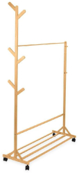 Cuier de haine Sani 100 x 35 x 170 cm Bambus 