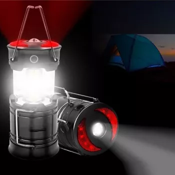 Lampa Turistica LED 3in1 extensibila 4 moduri de lucru cort tabara camping rulota calatorii expeditii 
