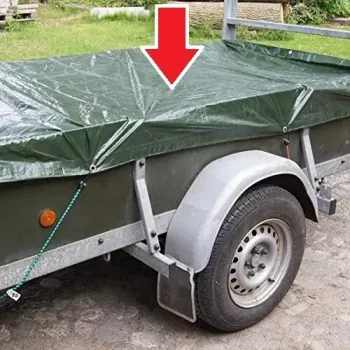 Prelata Impermeabila cu ochiuri metalice de prindere dimensiune 6 0m x 8 0m densitate 120g/m2 culoare verde 