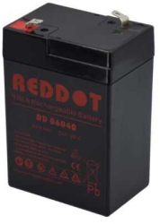 Acumulator plumb-acid REDDOT 6V 4Ah DD06040 70x47x101mm Faston 187-4.8mm 