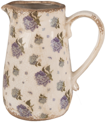 Carafa decorativa ceramica multicolora Hortensii 16x12x18 cm 