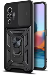 Husa pentru Xiaomi Redmi Note 10 Pro / Note 10 Pro Max - Techsuit CamShield Series - Black 