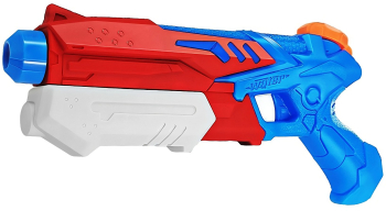Pistol cu Apa pentru Copii Rezervor Pentru Piscina/Plaja Flippy 6ani+ Albastru deschis/Rosu 300ML 