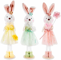 Set 3 figurine Iepurasi Paste 7x34 cm 