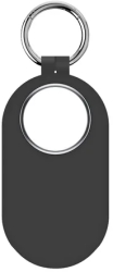 Breloc silicon THD compatibil Samsung Galaxy SmartTag 2 negru 