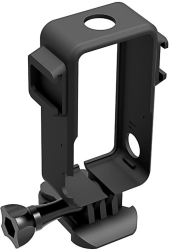 Cadru de protectie marca Telesin pentru camera DJI Osmo Action 2 cu 2 sisteme de prindere cold shoe culoarea negru 