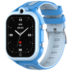 Ceas smartwatch copii Valdus DF91 Nano SIM 4G functie telefon apel video GPS+LBS buton SOS memorie 8GB albastru 