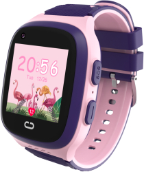 Ceas smartwatch copii Valdus LT31E Nano SIM 4G functie telefon apel video GPS buton SOS roz 