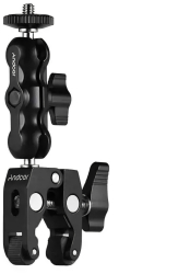 Cleste Andoer cu brat dublu articulat surub 1/4 prindere monitor lumina video microfon 