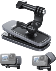 Clips Telesin prindere bretele rucsac baza magnetica compatibil GoPro Hero 13 12 11 10 9 8 7 6 5 DJI Osmo Action 3 Insta 360 