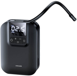 Compresor portabil marca USAMS fara fir pretabil pentru umflare cauciucuri masini autoutilitare motocicleta biciclete culoarea negru 