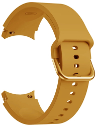Curea din silicon 20 mm marca THD pentru Samsung Galaxy Watch 5 44 mm/40 mm si Samsung Galaxy Watch 5 Pro culoarea galben 