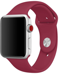 Curea silicon pentru Apple Watch 38/40 mm marimea S/M seriile 1 2 3 4 5 6 7 8 rosu trandafir rose red 